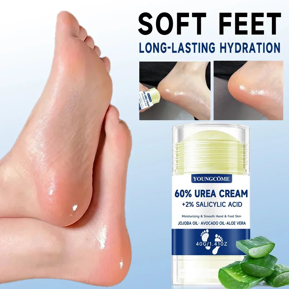 Lifestyle - Crema Urea 60% YOUNGCOME aplicación en talones